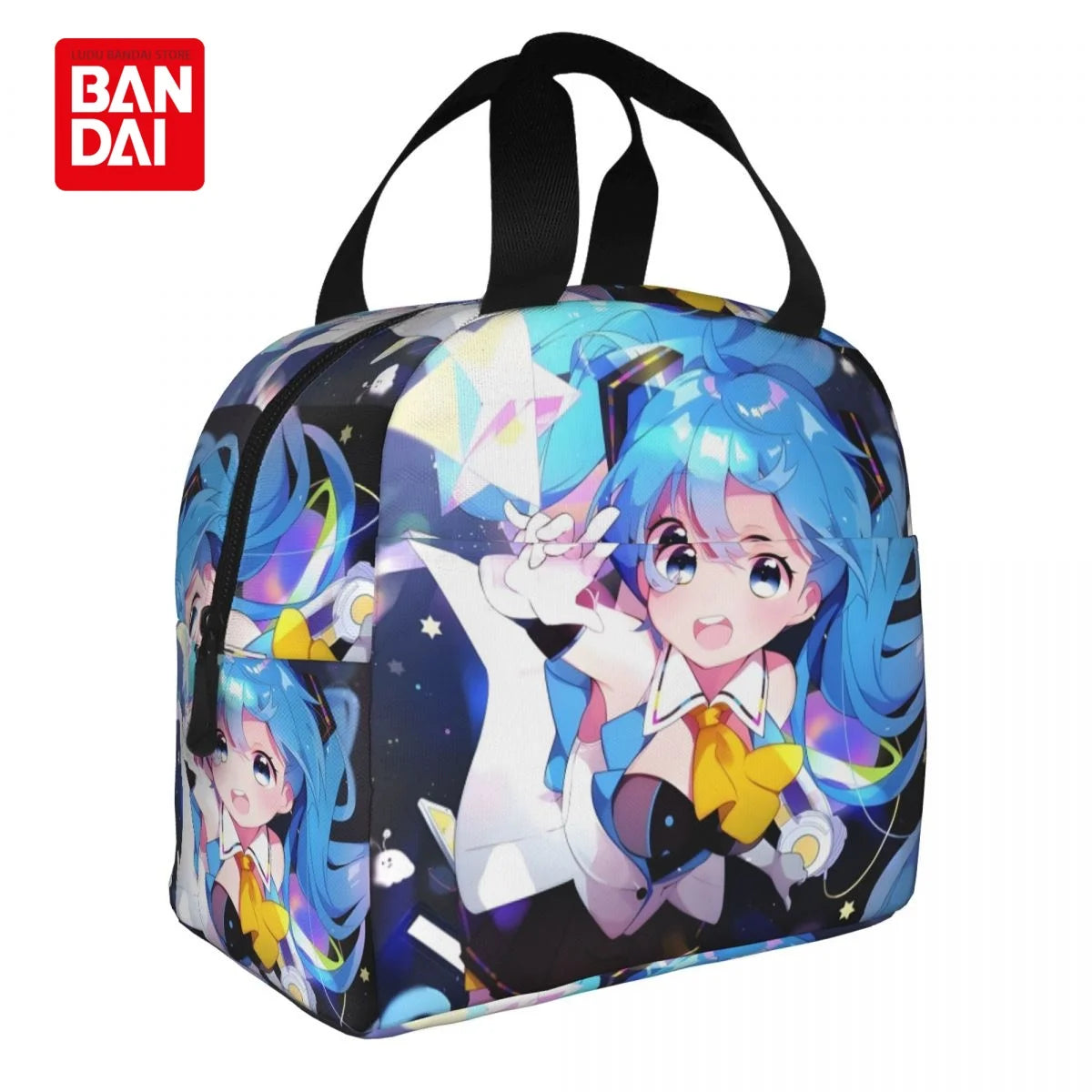 Hatsune Miku Insulated Lunch Bag for School Kids Office Sac Lunch Portable Thermal Cooler Lunch Box Handbag Gift