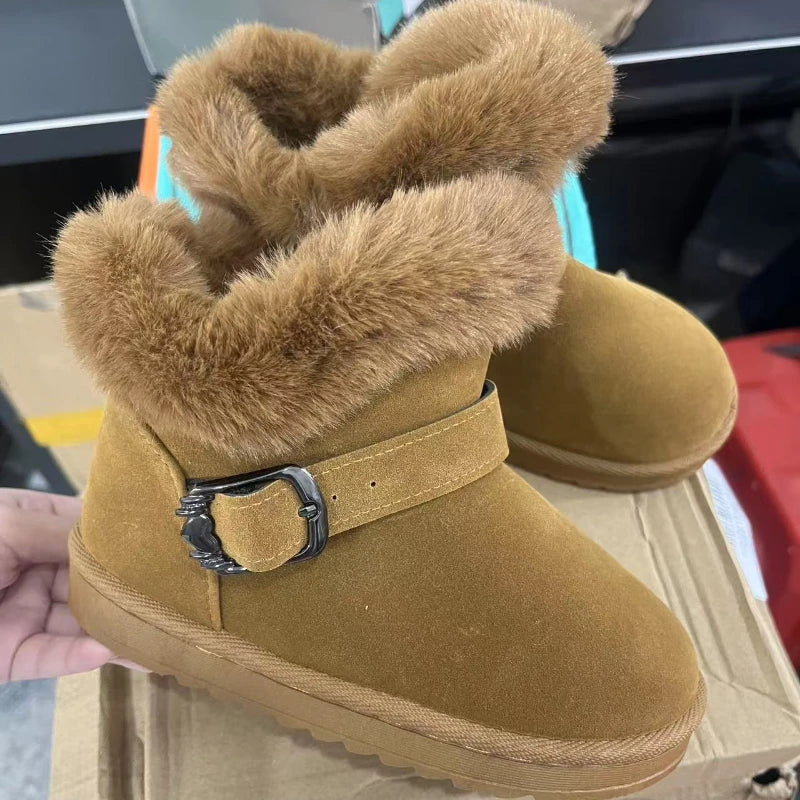 Kids Plush Snow Boots