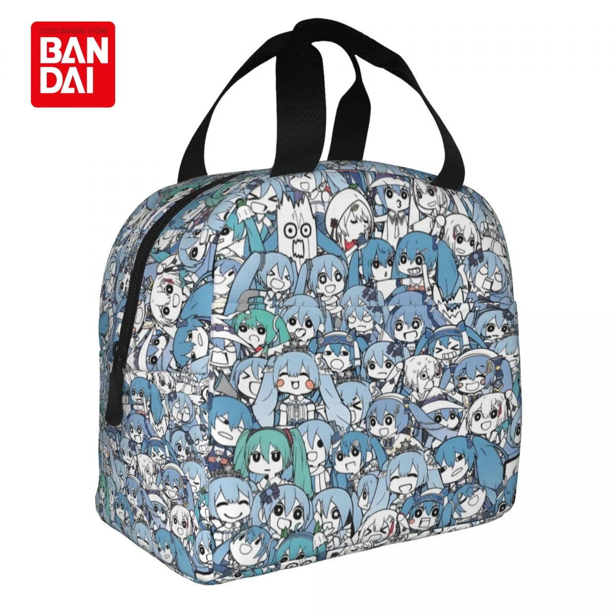 Hatsune Miku Insulated Lunch Bag for School Kids Office Sac Lunch Portable Thermal Cooler Lunch Box Handbag Gift
