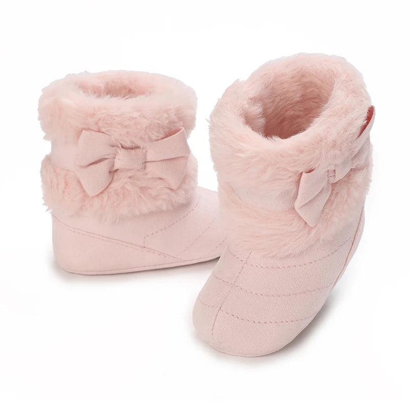 Baby Girls Winter Plush Comfort Snow Boots