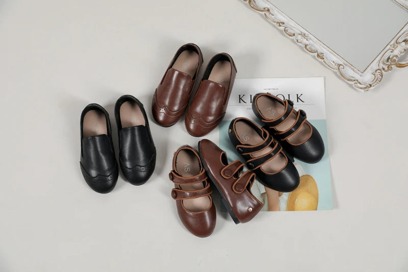 Girls Leather Dress Shoes