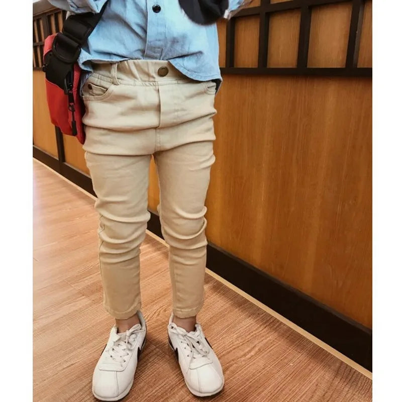 Boys Slim-fit Stretchable Casual Pants