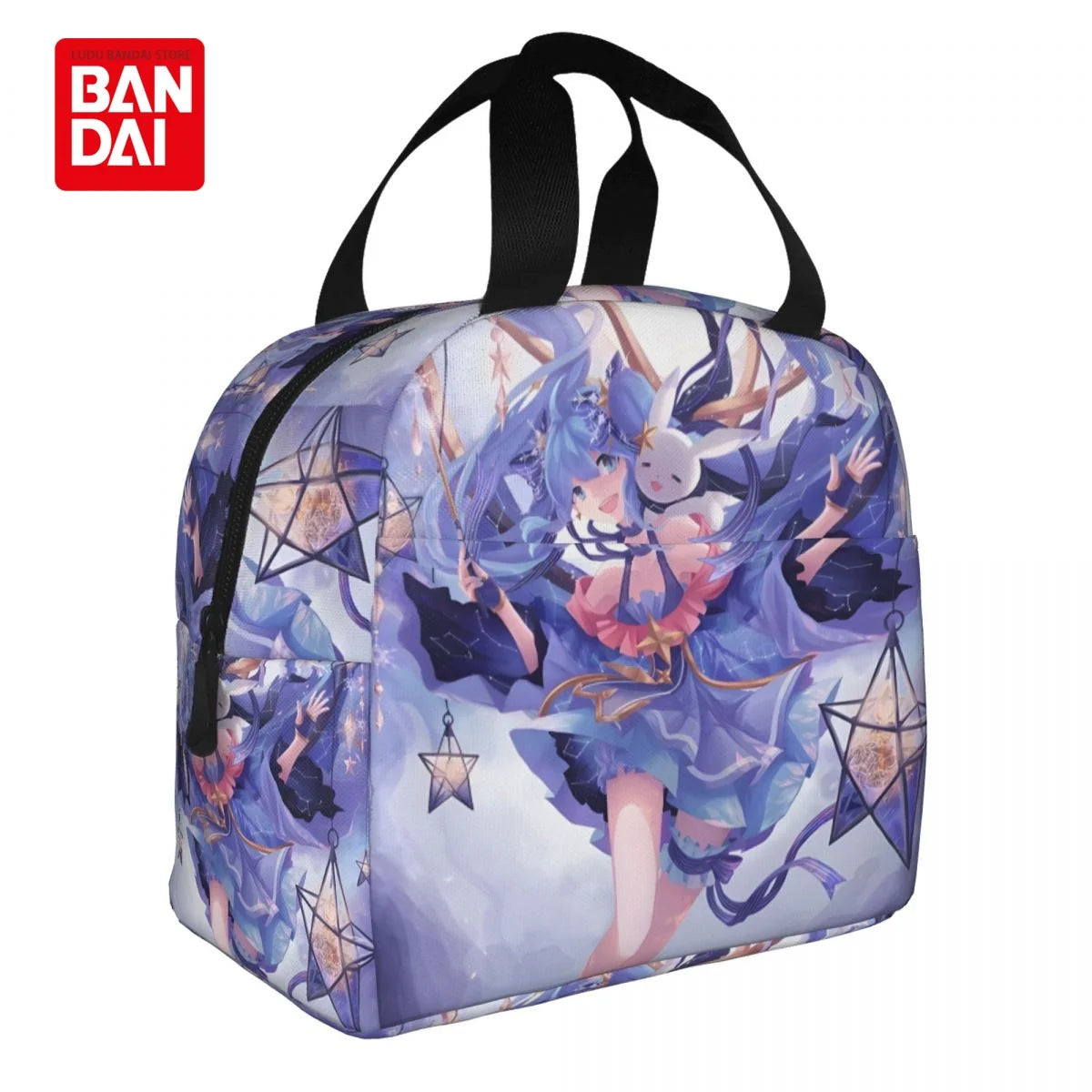 Hatsune Miku Insulated Lunch Bag for School Kids Office Sac Lunch Portable Thermal Cooler Lunch Box Handbag Gift
