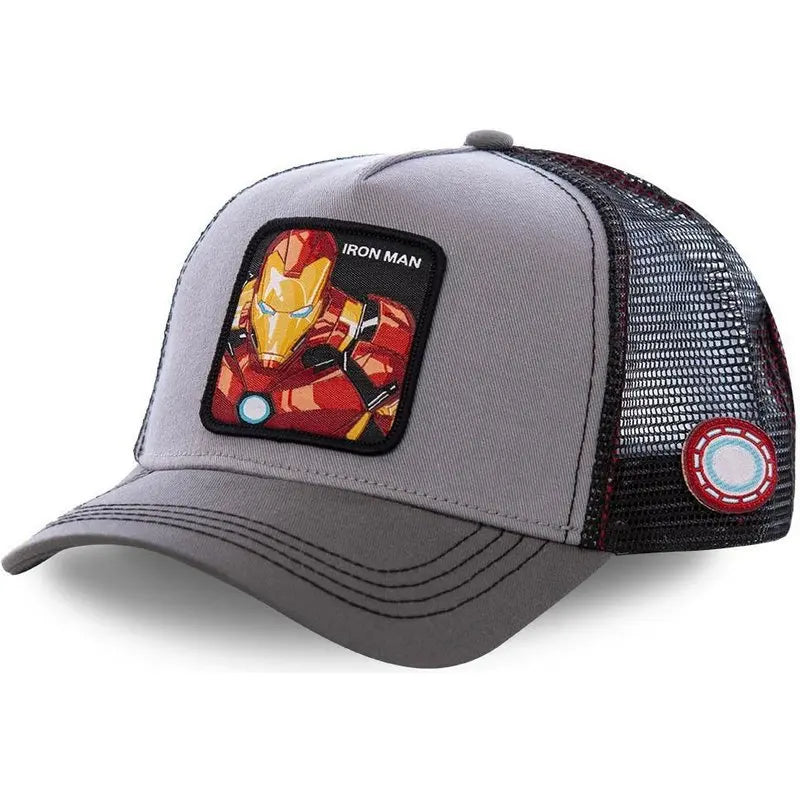 Marvel Anime Movies Sports Baseball Net Hat Superhero Spider-Man Iron Man Hulk Captain America Rocket Raccoon Venom Leisure Hat