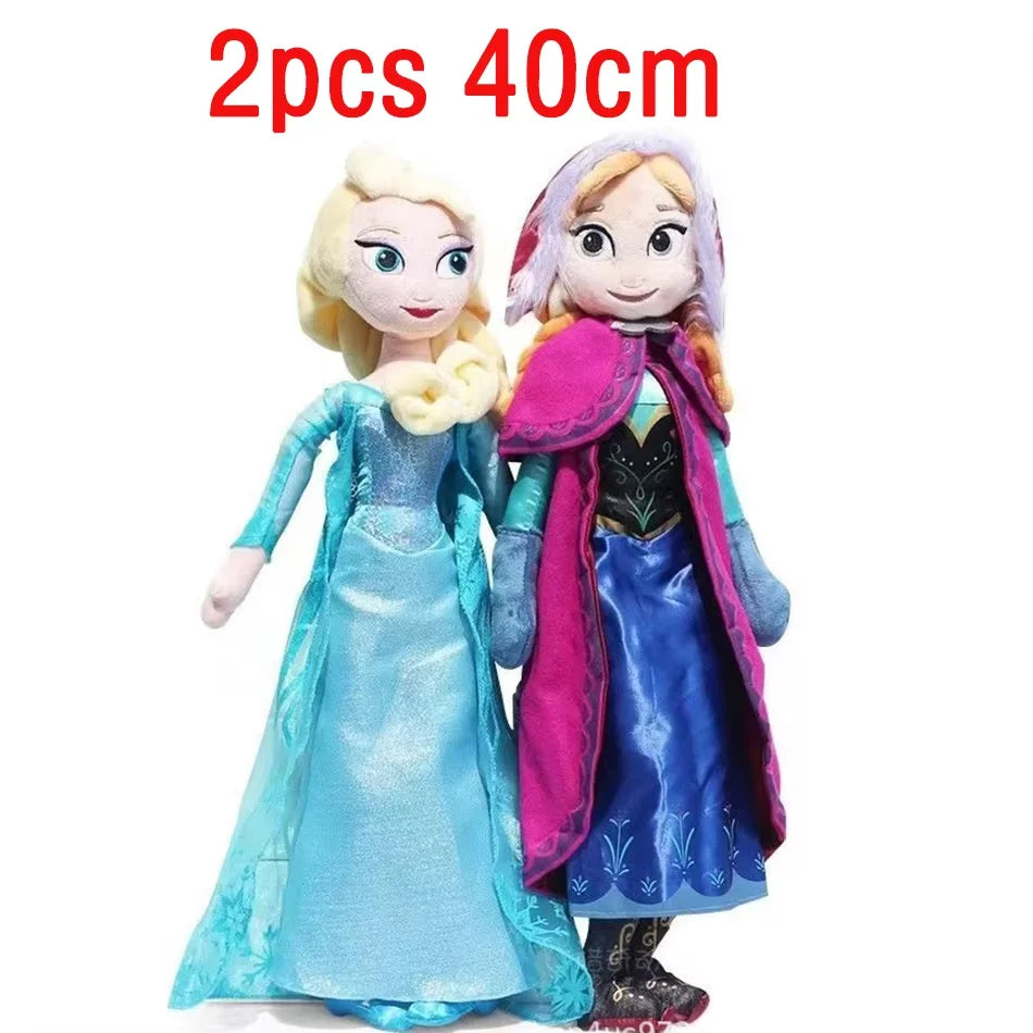 Disney movie Frozen Elsa And Anna 30-50CM Plush Stuffed Dolls From The Animated Movie  Frozen  Are Suitable As Birthday Or Christmas Gifts For Girls