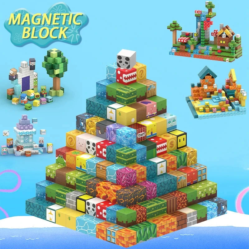 Magnetic Building Blocks Mine World