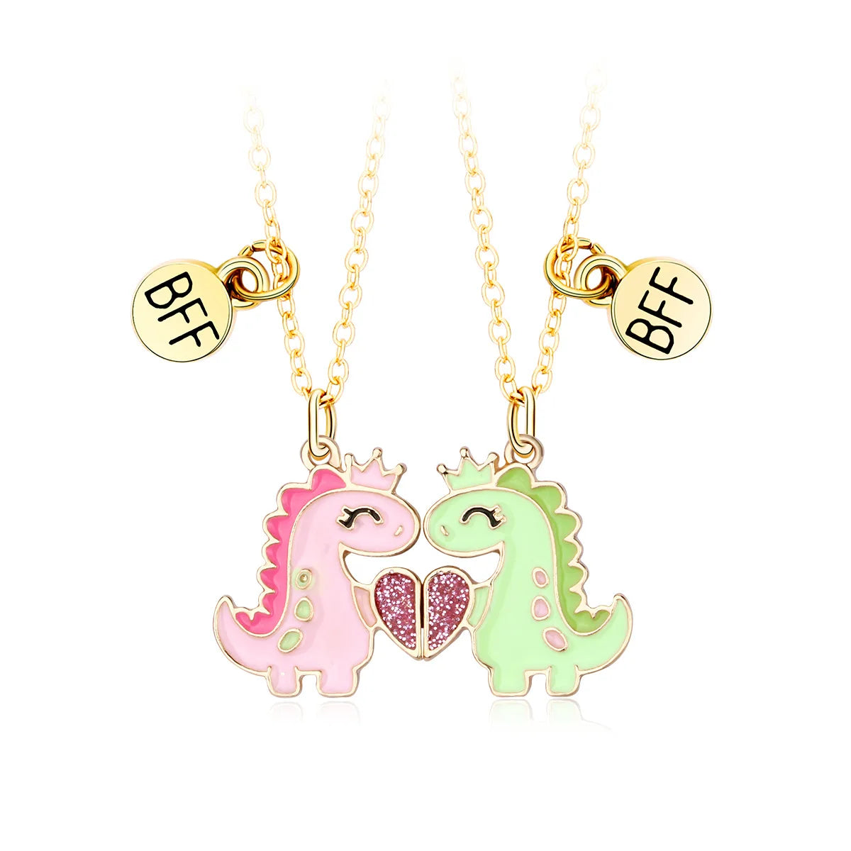 2 Pcs/set Best Friend Necklaces For Kids