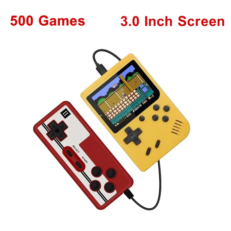 Retro Portable Mini Handheld Video Game Console With Built-in 500 games