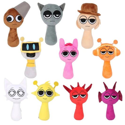SPRUNKI  Plush Toys Sprunki  Plush Doll Sprunki Game Cartoon Pillow Kids Birthday Gifts Stuffed Dolls Christmas Gift
