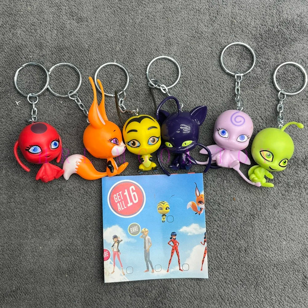 Miraculous: Tales of Ladybug and Cat Noir  Movie Cartoon Anime Characters Red Girl Black Cat Multiple Pets Elf Dolls Children's Gift Toys