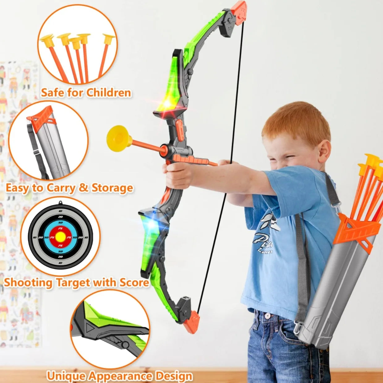 Light Up Bow and Arrow Archer Set