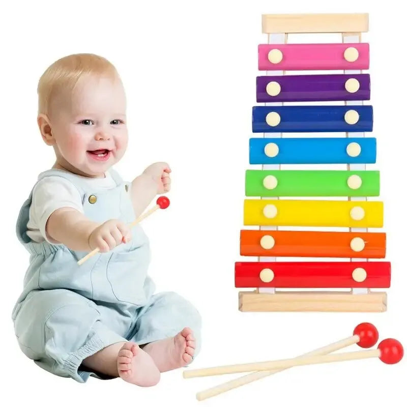 Montessori Wooden 8 Tones Multicolor Xylophone