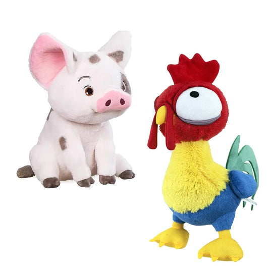 Disney  Movie Moana 20-30cm High Quailty Pet Pig Cock Room Decor Plush Dolls Kids Birthday Christmas Gifts
