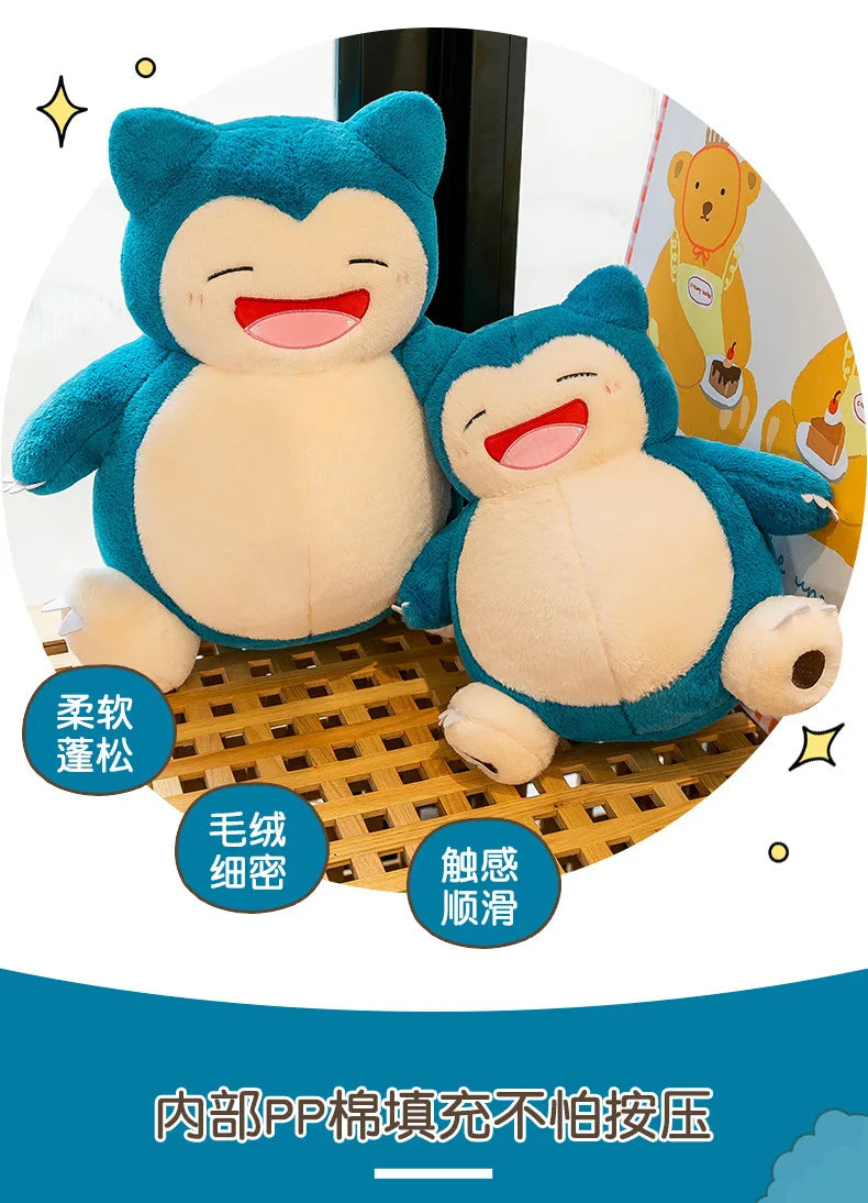 Pokemon Cartoon Snorlax 35cm Plush Toy Anime Movie Pocket Monster New Rare Soft Stuffed Animal Doll For Xmas Gift
