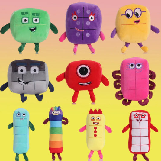 Anime Numberblocks Plush 14-18cm Doll Toys Educational Stuffed Movie Anime Kids Early Childhood Birthday Christmas Gift Hot