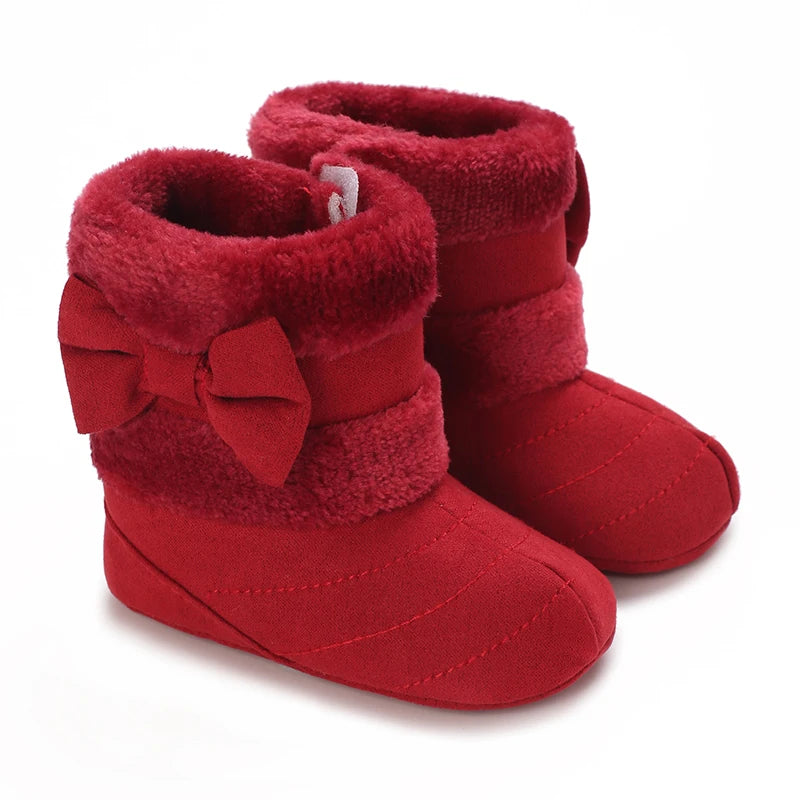 Baby Girls Winter Plush Comfort Snow Boots