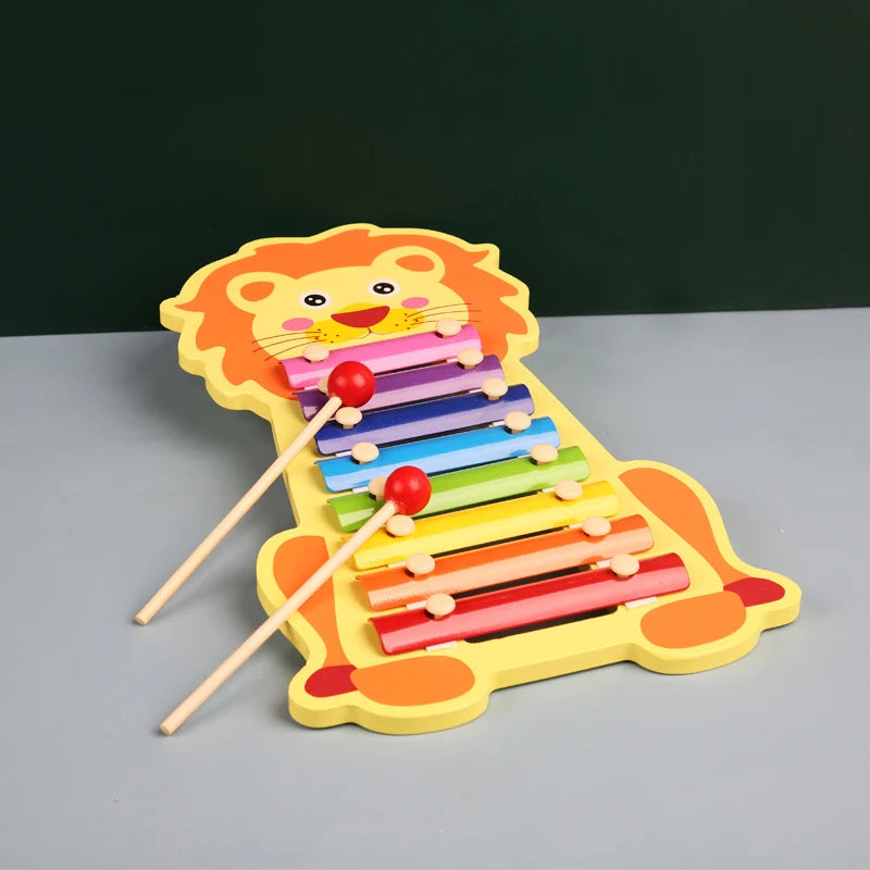 Montessori Wooden 8 Tones Multicolor Xylophone