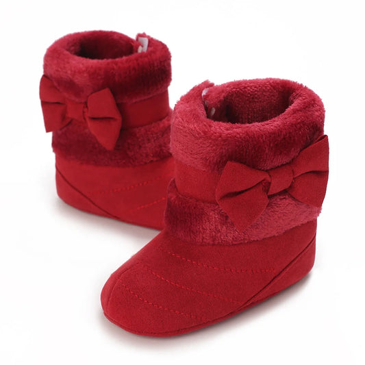 Baby Girls Winter Plush Comfort Snow Boots