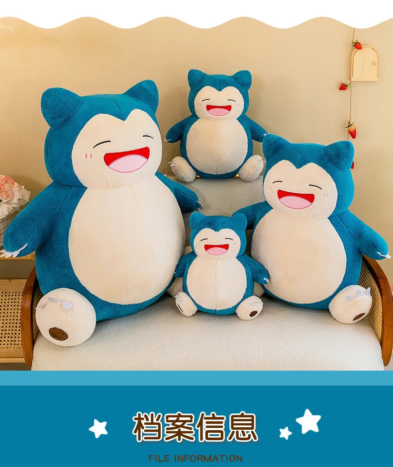Pokemon Cartoon Snorlax 35cm Plush Toy Anime Movie Pocket Monster New Rare Soft Stuffed Animal Doll For Xmas Gift