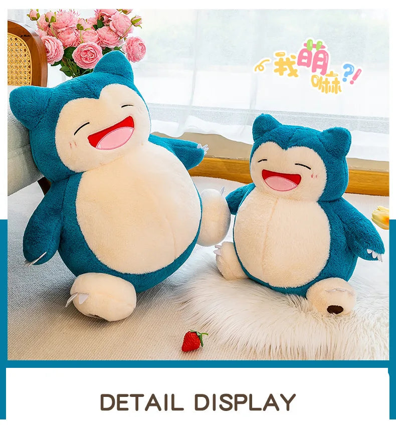 Pokemon Cartoon Snorlax 35cm Plush Toy Anime Movie Pocket Monster New Rare Soft Stuffed Animal Doll For Xmas Gift
