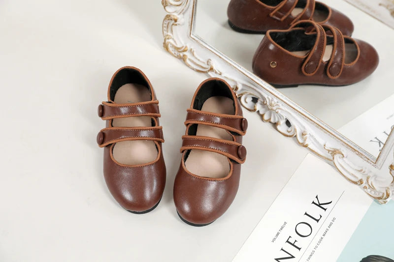 Girls Leather Dress Shoes