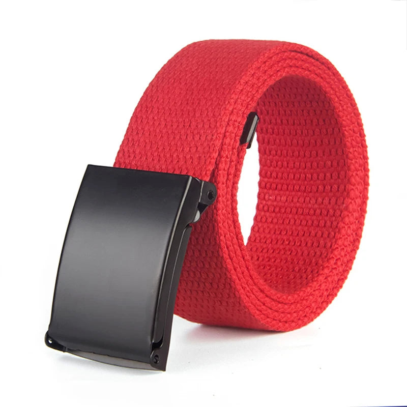 Metal Buckle Canvas Belt