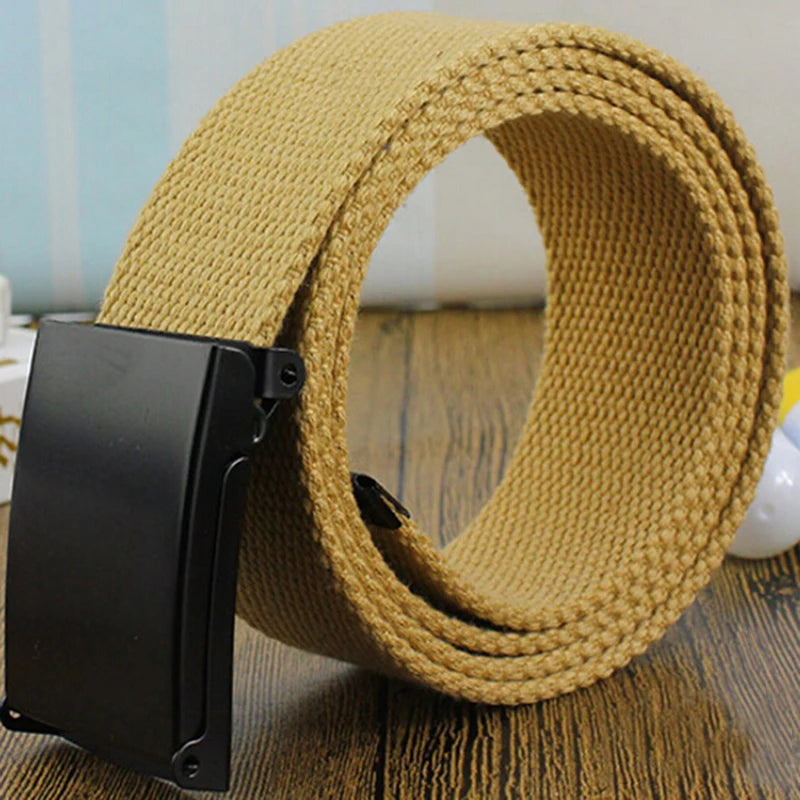 Metal Buckle Canvas Belt