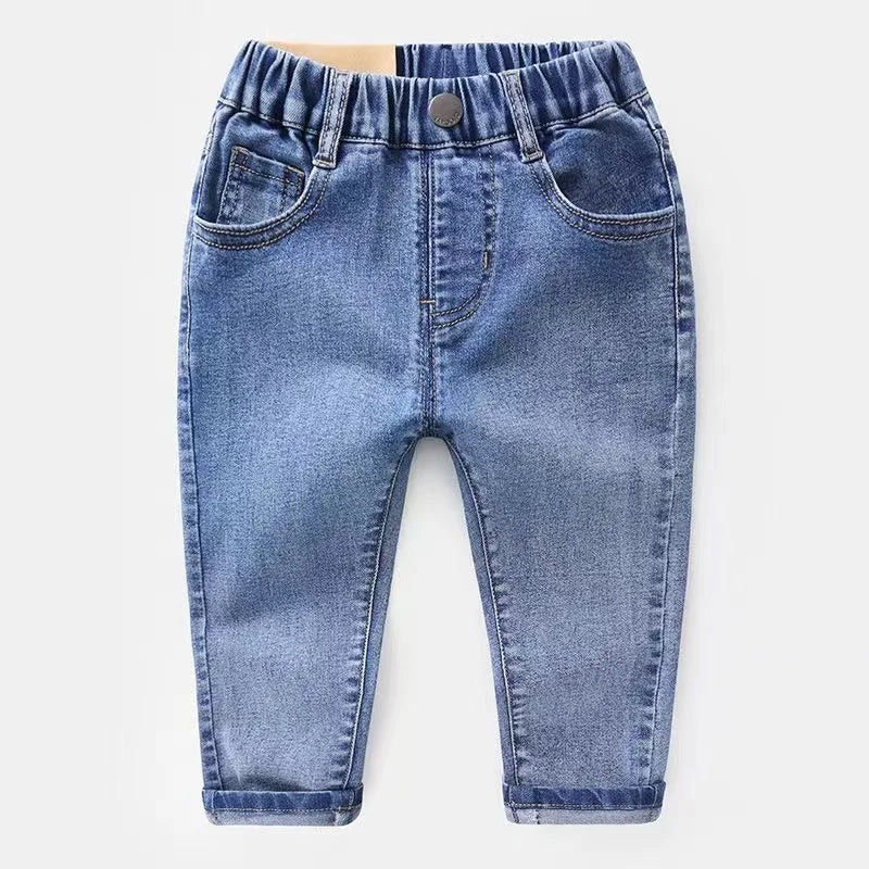 Boy's Fashionable Elastic Loose Jeans