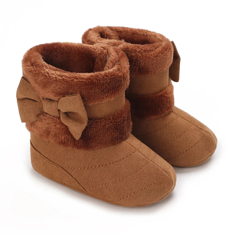 Baby Girls Winter Plush Comfort Snow Boots