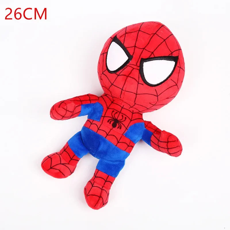 The Avengers  Movie 26cm  Plush Toy Super heroes Spider Man Captain America Iron Man Doll Stuffed Toys for Children Gift