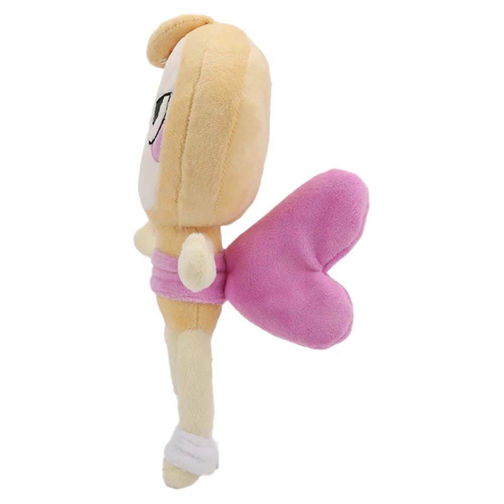 Dandy’s World Plush Shrimpo and Glisten Plush Toy Movie Stuffed Animals Cute Anime Pebble Dog Doll Toys for Kids Birthday Gift