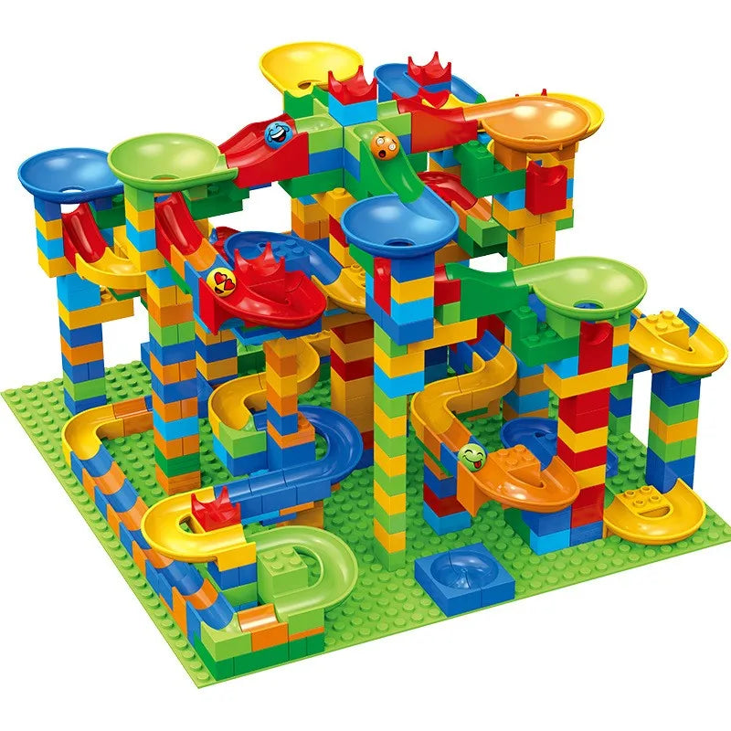 Marble Race Maze Ball Funnel Slide Building Blocks