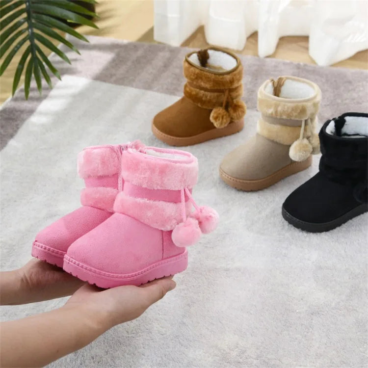 Girl's Comfortable Thick Warm Snow Boots