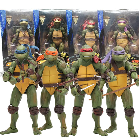 Teenage Mutant Ninja Turtles TMNT Leonardo Raphael Donatello Action Figure Model Turtle Ninja Movie Anime KidsToy Doll Gift
