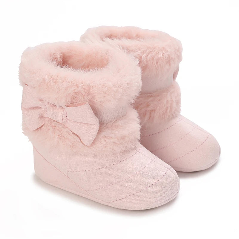 Baby Girls Winter Plush Comfort Snow Boots