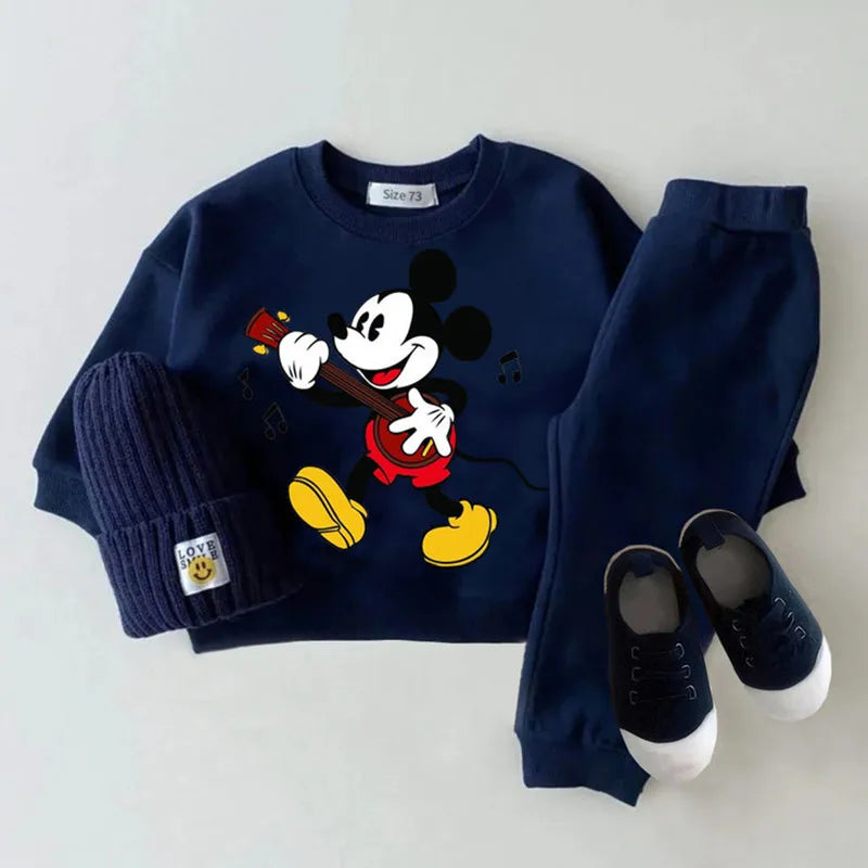 Cartoon Printed Long Sleeved Toddler's Tracksuit