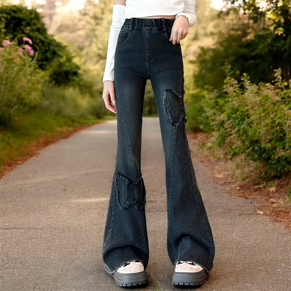 Girls Bell-bottomed Jeans