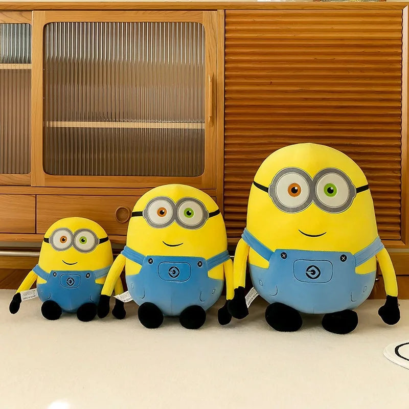 Minions Movie Periphery Yellow Plush Bob Plush Stuart Stuffed Toys Soft Dolls Pillow Decoration Children Birthday Gift