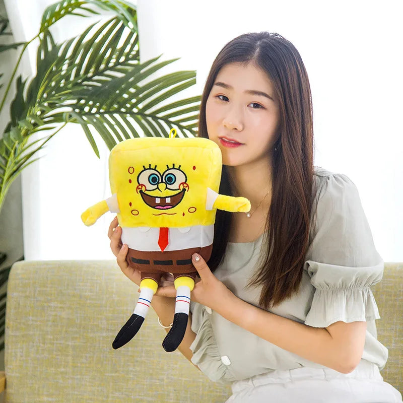 SpongeBob Patrick Star Plush Toy Lovely Stuffed Anime Cartoon Plushies Cuddly Movie Doll Pillow Birthday Gifts