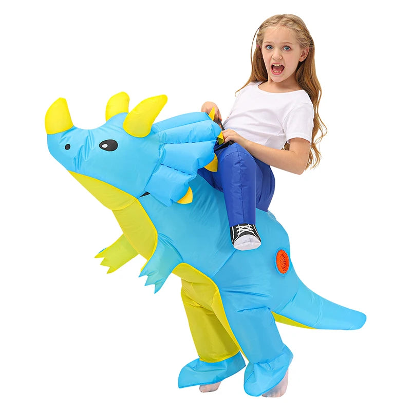 Child Kids Mascot Dinosaur Inflatable Costumes Unicorn Rooster Anime Dress Suits Purim Halloween Christmas Party Cosplay Costume
