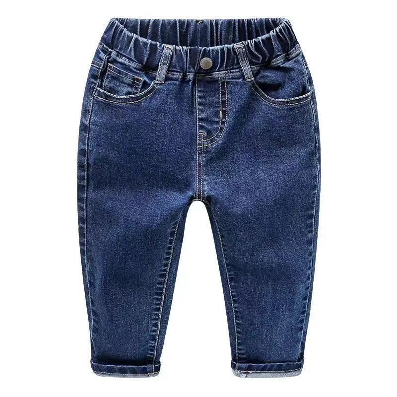 Boy's Fashionable Elastic Loose Jeans