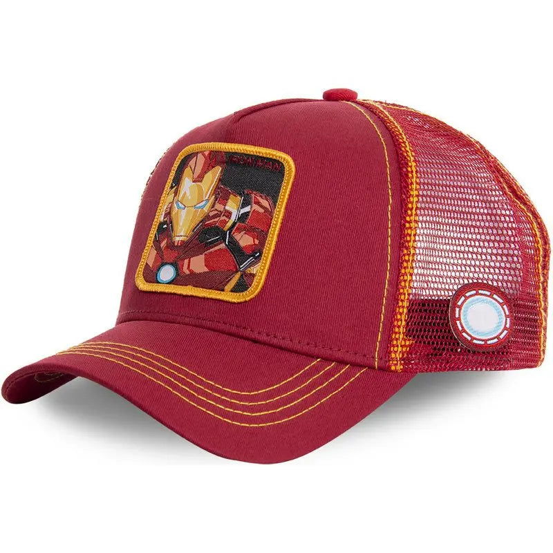 Marvel Anime Movies Sports Baseball Net Hat Superhero Spider-Man Iron Man Hulk Captain America Rocket Raccoon Venom Leisure Hat
