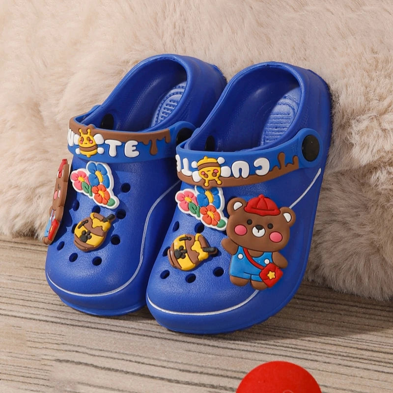 Versatile Kid's Clogs with Cartoon Charms