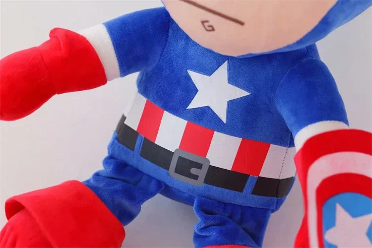 Marvel Cartoon Movie Anime Captain America Spider Man Iron Man Plushies Lovely Doll Cute Super Hero Plushies Gifts Kids