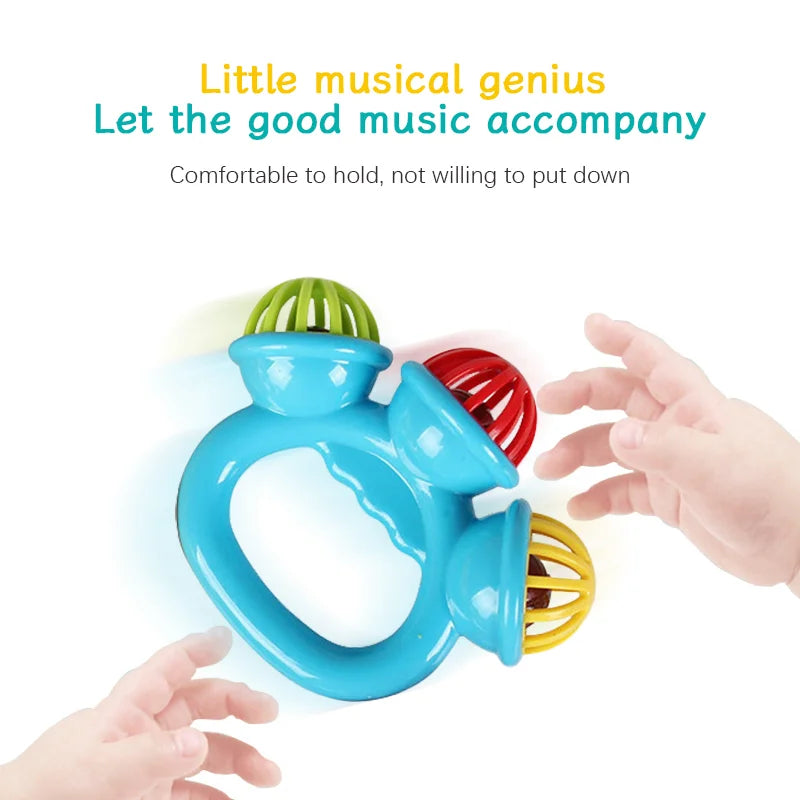 4PCS Baby Hand Rattle Ball Toys