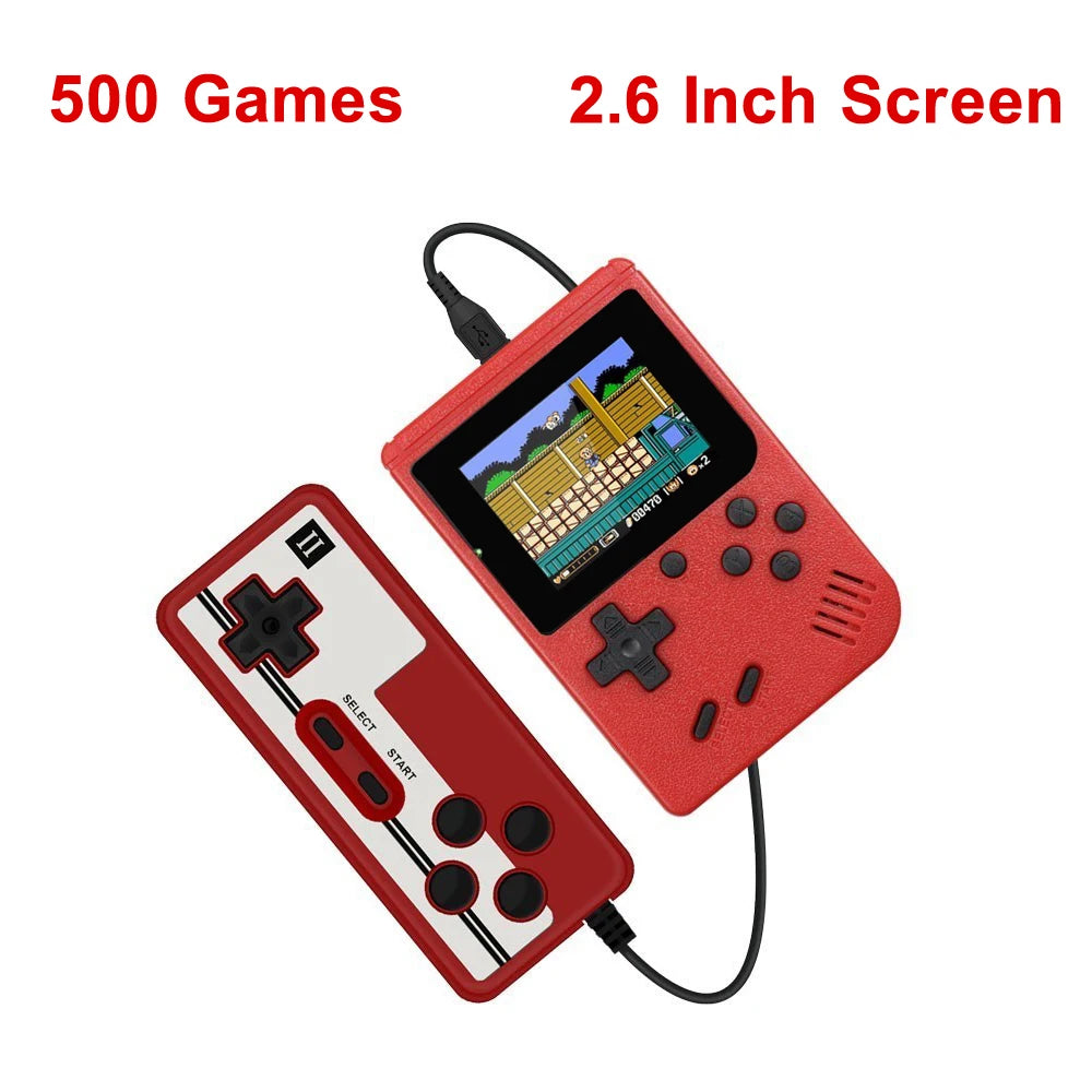 Retro Portable Mini Handheld Video Game Console With Built-in 500 games