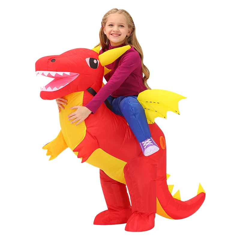 Child Kids Mascot Dinosaur Inflatable Costumes Unicorn Rooster Anime Dress Suits Purim Halloween Christmas Party Cosplay Costume