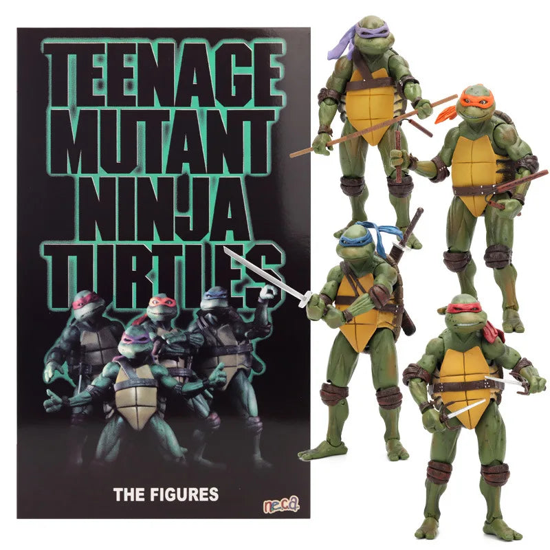 Teenage Mutant Ninja Turtles TMNT Leonardo Raphael Donatello Action Figure Model Turtle Ninja Movie Anime KidsToy Doll Gift