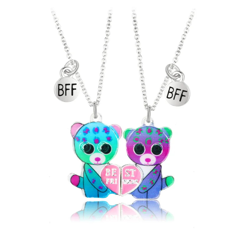 2 Pcs/set Best Friend Necklaces For Kids