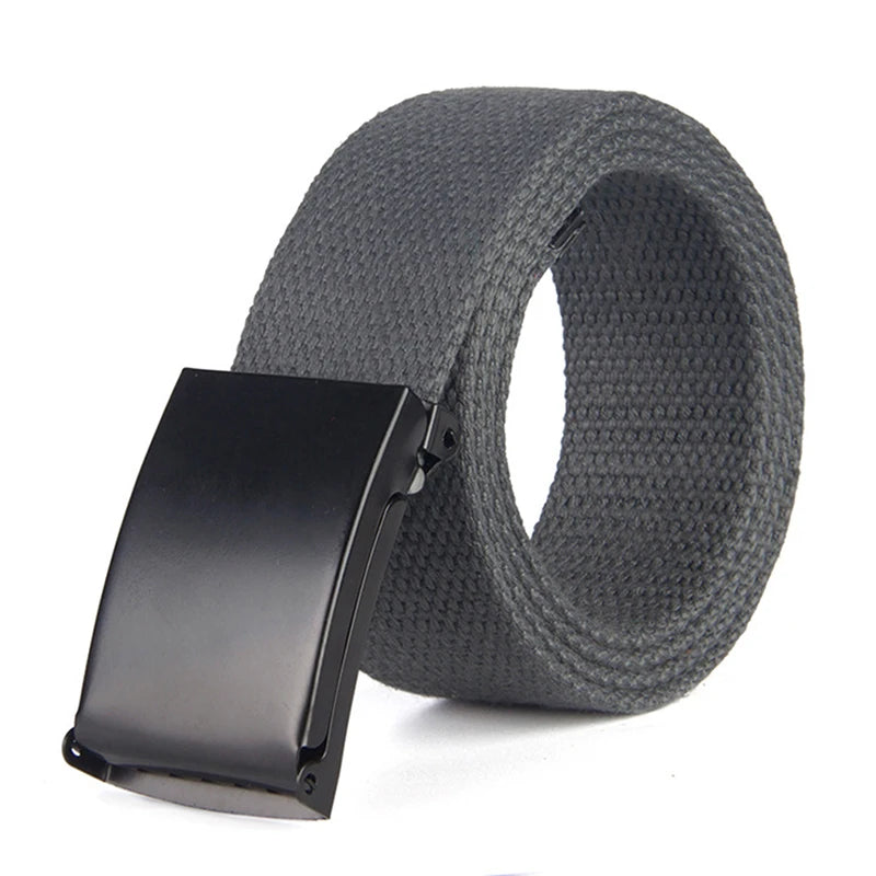 Metal Buckle Canvas Belt